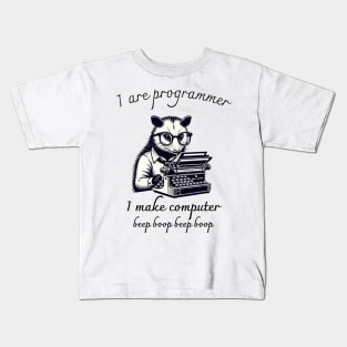 I Are Programmer Opossum Kids T-Shirt